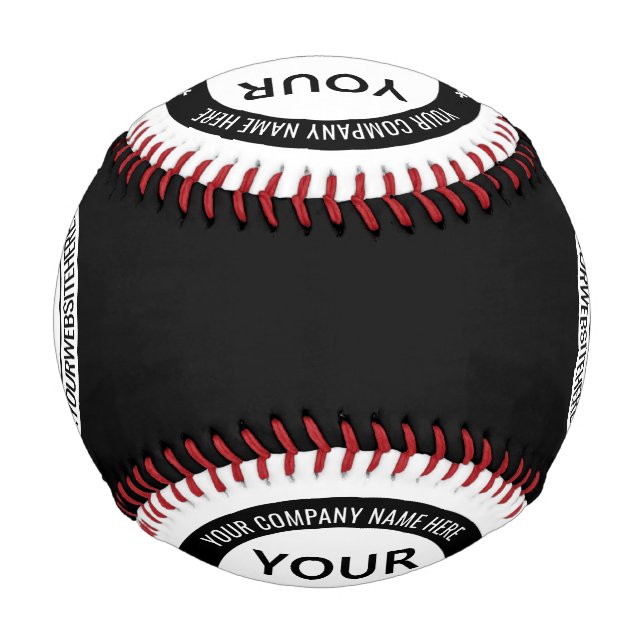 Create Your Own Branded Baseball Example with Logo (Back)