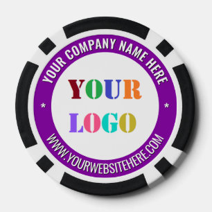 Create Your Own Branded Logo Poker Chips Template