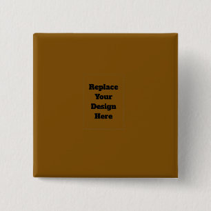 Create Your Own Brown 15 Cm Square Badge