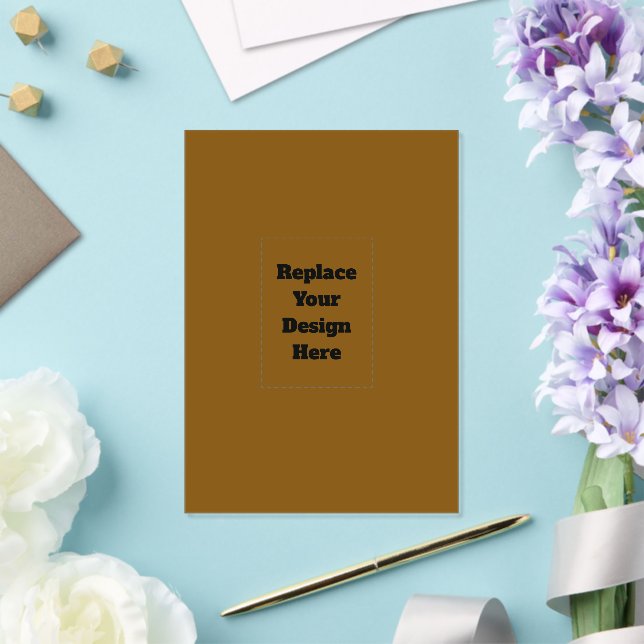 Create Your Own Brown Acrylic Invitations (Insitu (Wedding))