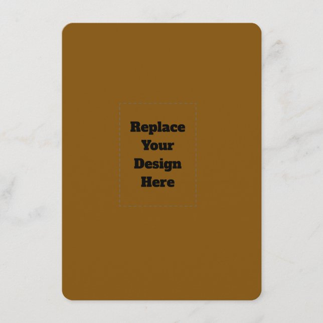 Create Your Own Brown Advice Card (Front)