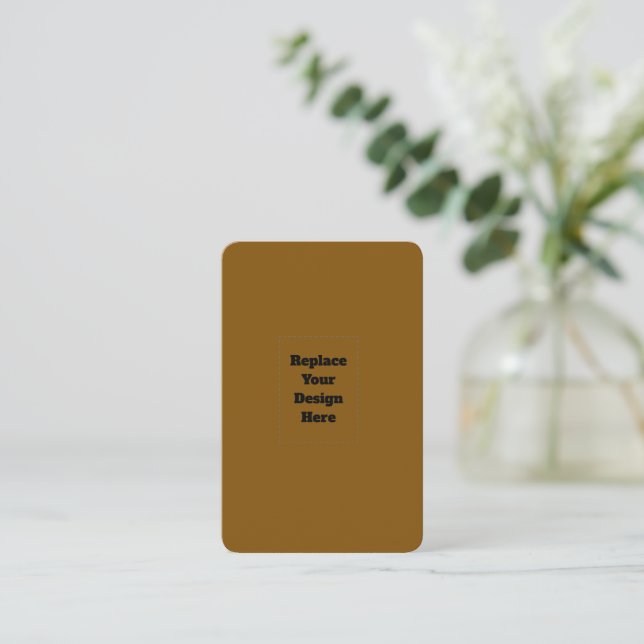 Create Your Own Brown Appointment Card (Standing Front)