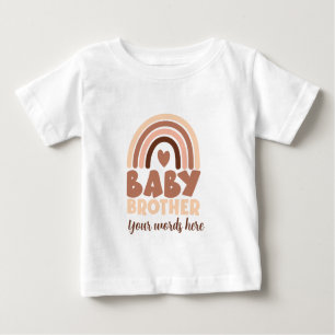 Create Your Own Brown Baby Brother Baby T-Shirt
