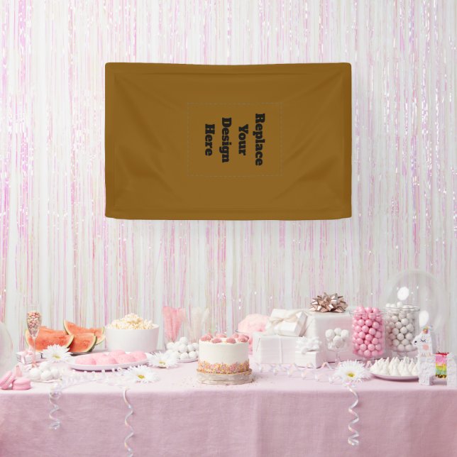 Create Your Own Brown Banner (Party)