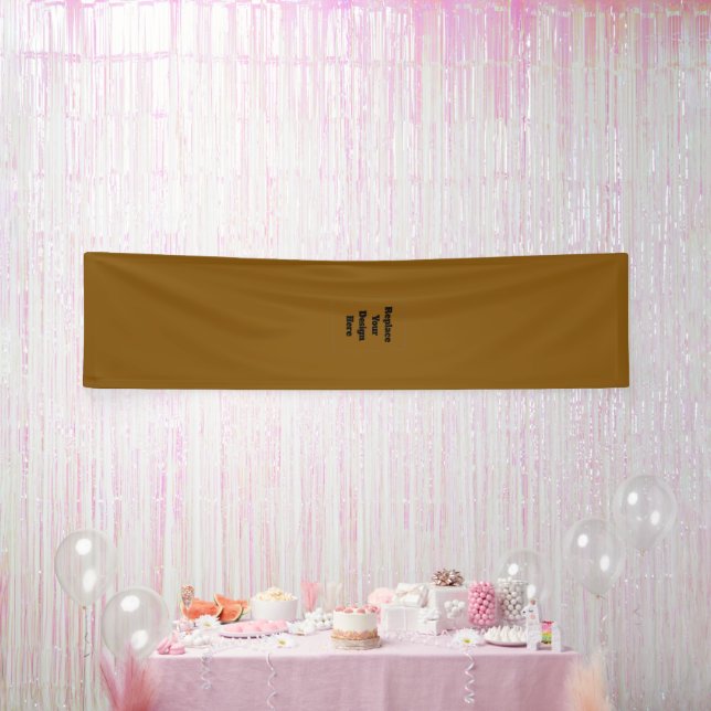 Create Your Own Brown Banner (Party)