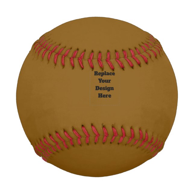 Create Your Own Brown Baseball (Front)
