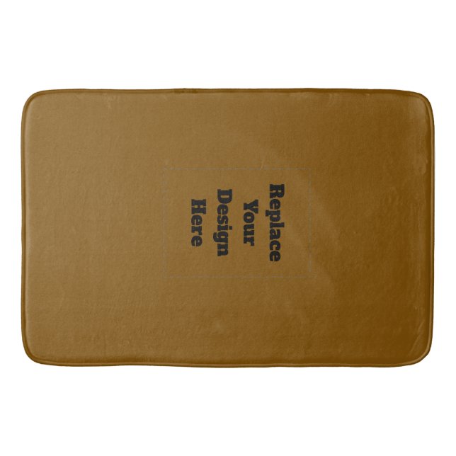 Create Your Own Brown Bath Mat (Front)