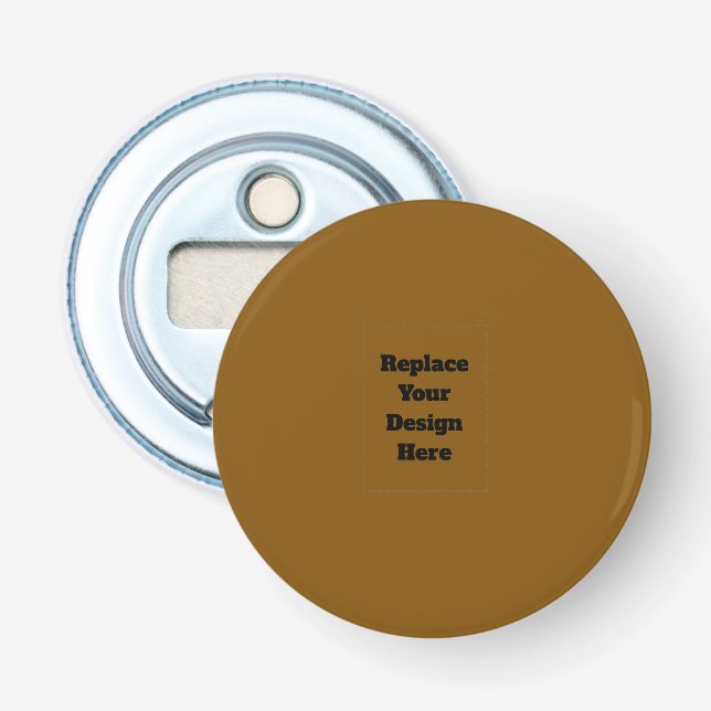 Create Your Own Brown Bottle Opener (Front)