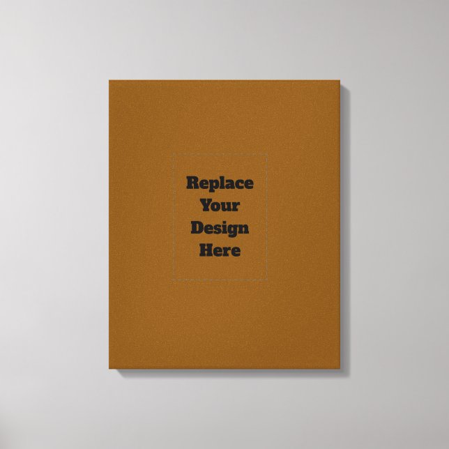 Create Your Own Brown Canvas Print (Front)