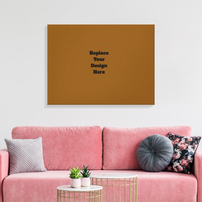 Create Your Own Brown Canvas Print (Insitu(LivingRoom))