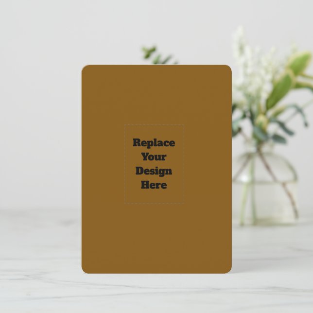 Create Your Own Brown Card (Standing Front)