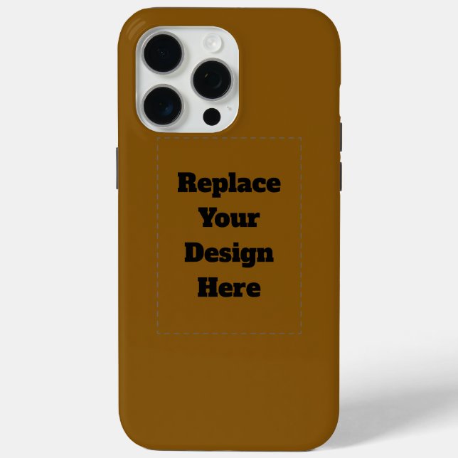 Create Your Own Brown Case-Mate iPhone Case (Back)