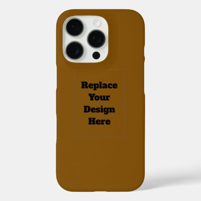 Create Your Own Brown Case-Mate iPhone Case (Back)