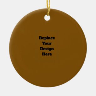 Create Your Own Brown Ceramic Tree Decoration