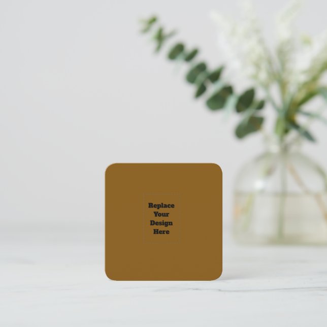 Create Your Own Brown Discount Card (Standing Front)