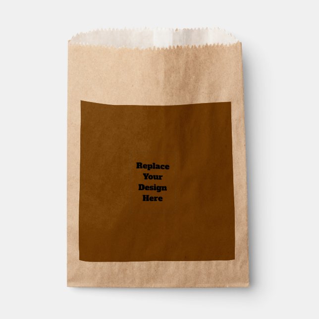 Create Your Own Brown Favour Bags (Front)