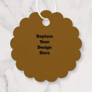 Create Your Own Brown Favour Tags