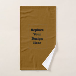 Create Your Own Brown Hand Towel