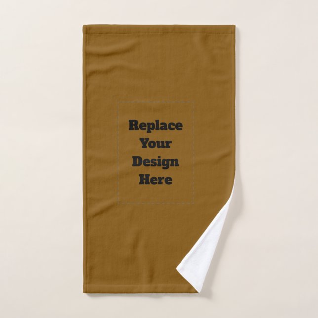 Create Your Own Brown Hand Towel (Hand Towel)