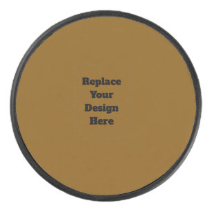 Create Your Own Brown Hockey Puck