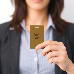 Create Your Own Brown ID Badge