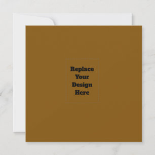 Create Your Own Brown Invitation