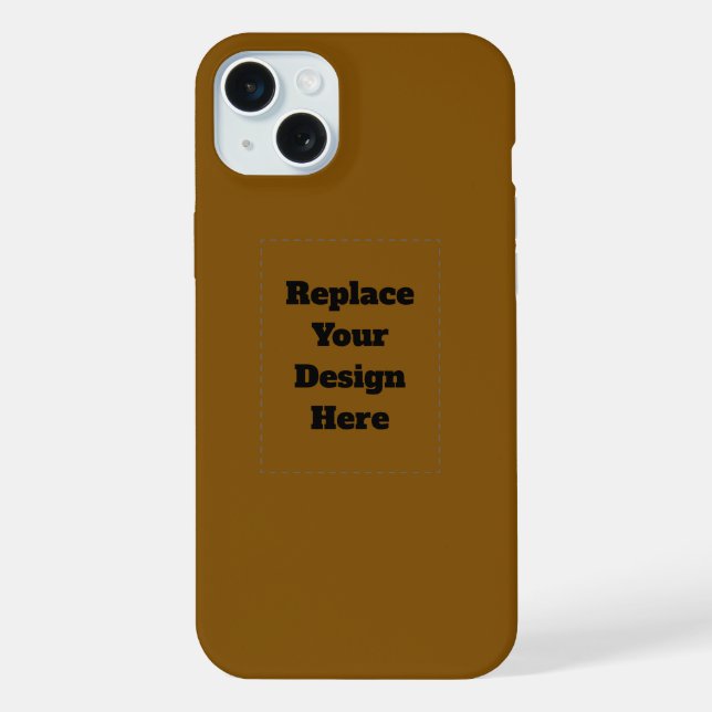 Create Your Own Brown iPhone Case (Back)