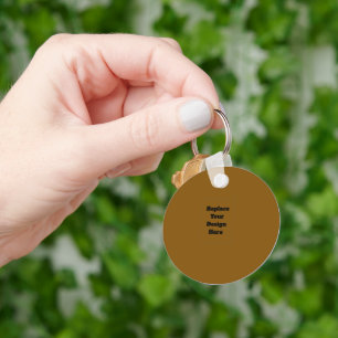Create Your Own Brown Key Ring