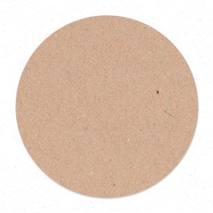 Create Your Own Brown Kraft Paper Print Classic Round Sticker