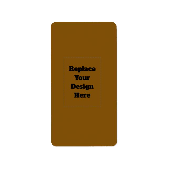 Create Your Own Brown Label (Front)