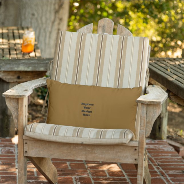 Create Your Own Brown Lumbar Cushion (Chair)