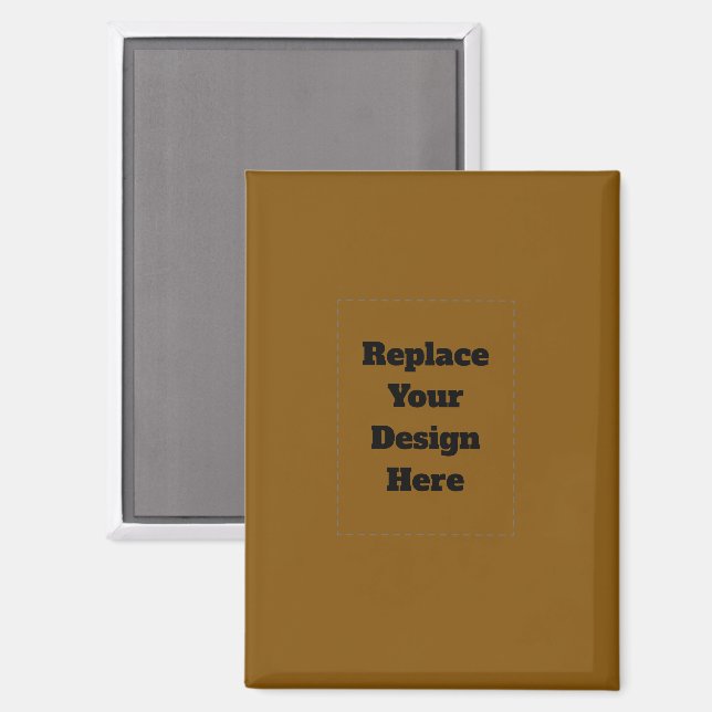 Create Your Own Brown Magnet (Front/Back)