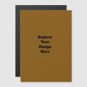 Create Your Own Brown Magnetic Invitation