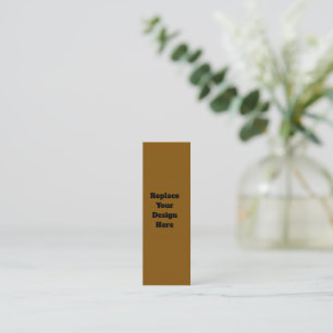 Create Your Own Brown Mini Business Card