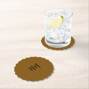 Create Your Own Brown Paper Coaster