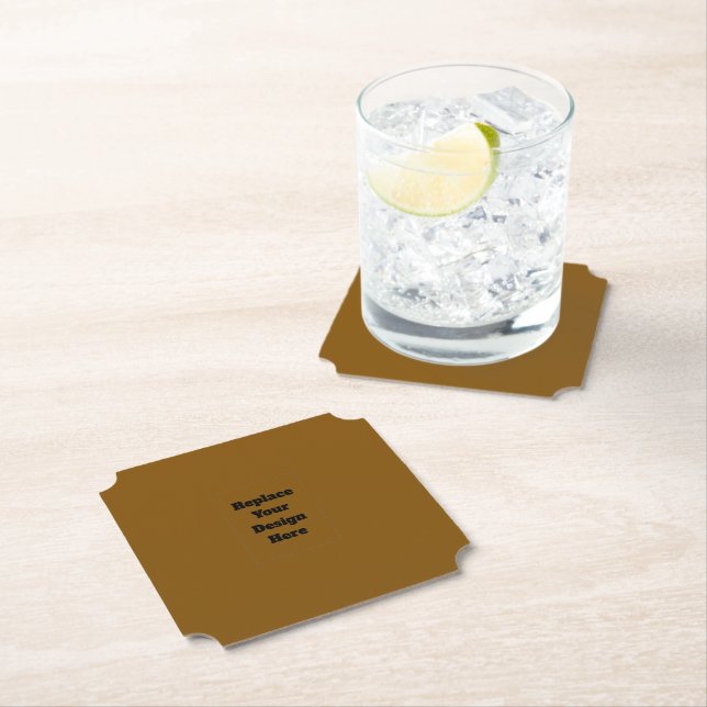 Create Your Own Brown Paper Coaster (Insitu)