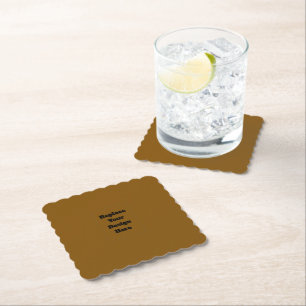 Create Your Own Brown Paper Coaster