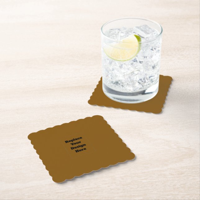 Create Your Own Brown Paper Coaster (Insitu)