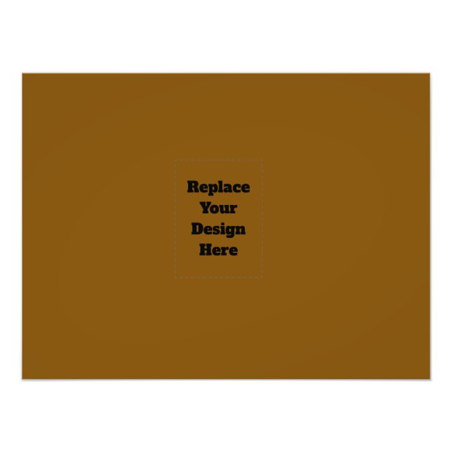 Create Your Own Brown Photo Print (Front)