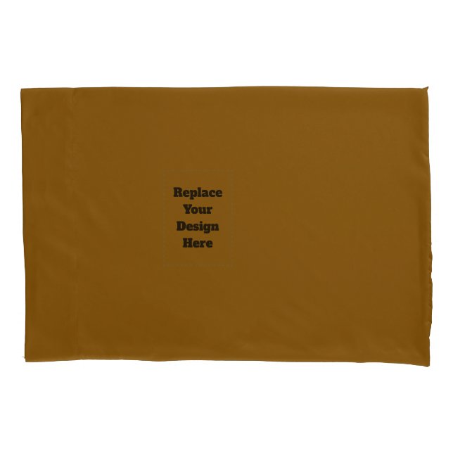 Create Your Own Brown Pillowcase (Front-Left)