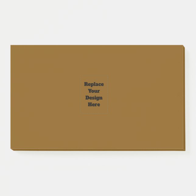 Create Your Own Brown Post-it Notes (Front)