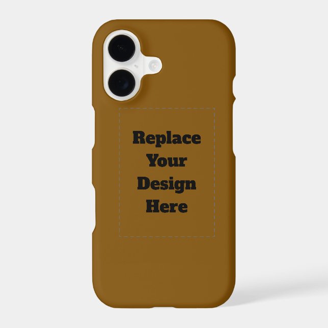 Create Your Own Brown Samsung Galaxy S21 Ultra Case (Back)