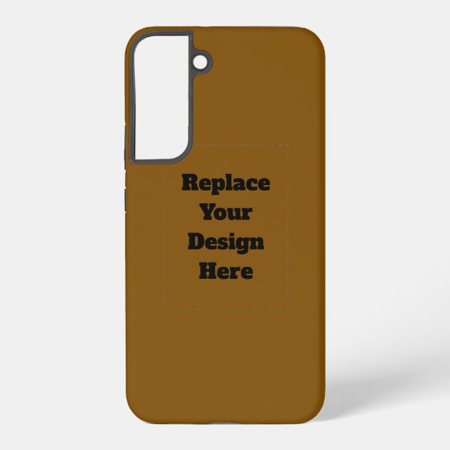 Create Your Own Brown Samsung Galaxy S22+ Case (Back)