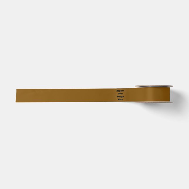 Create Your Own Brown Satin Ribbon (Front)