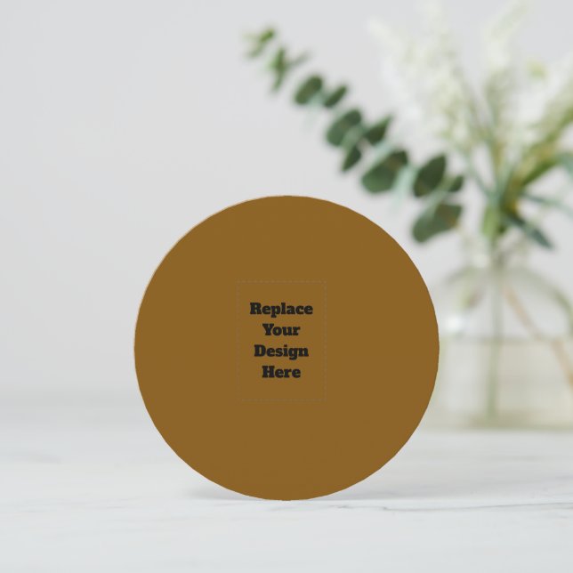 Create Your Own Brown Thank You Card (Standing Front)