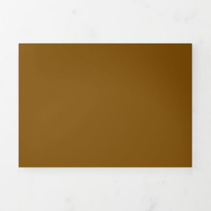 Create Your Own Brown Tri-Fold Announcement