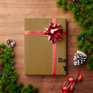 Create Your Own Brown Wrapping Paper