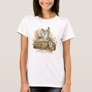 Create Your Own Bunny House & Wildflowers T-Shirt
