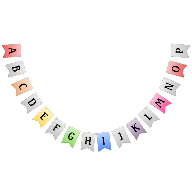 create your own bunting flags party banner (All)