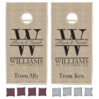 Create Your Own Burlap Retro Logo Wedding Monogram